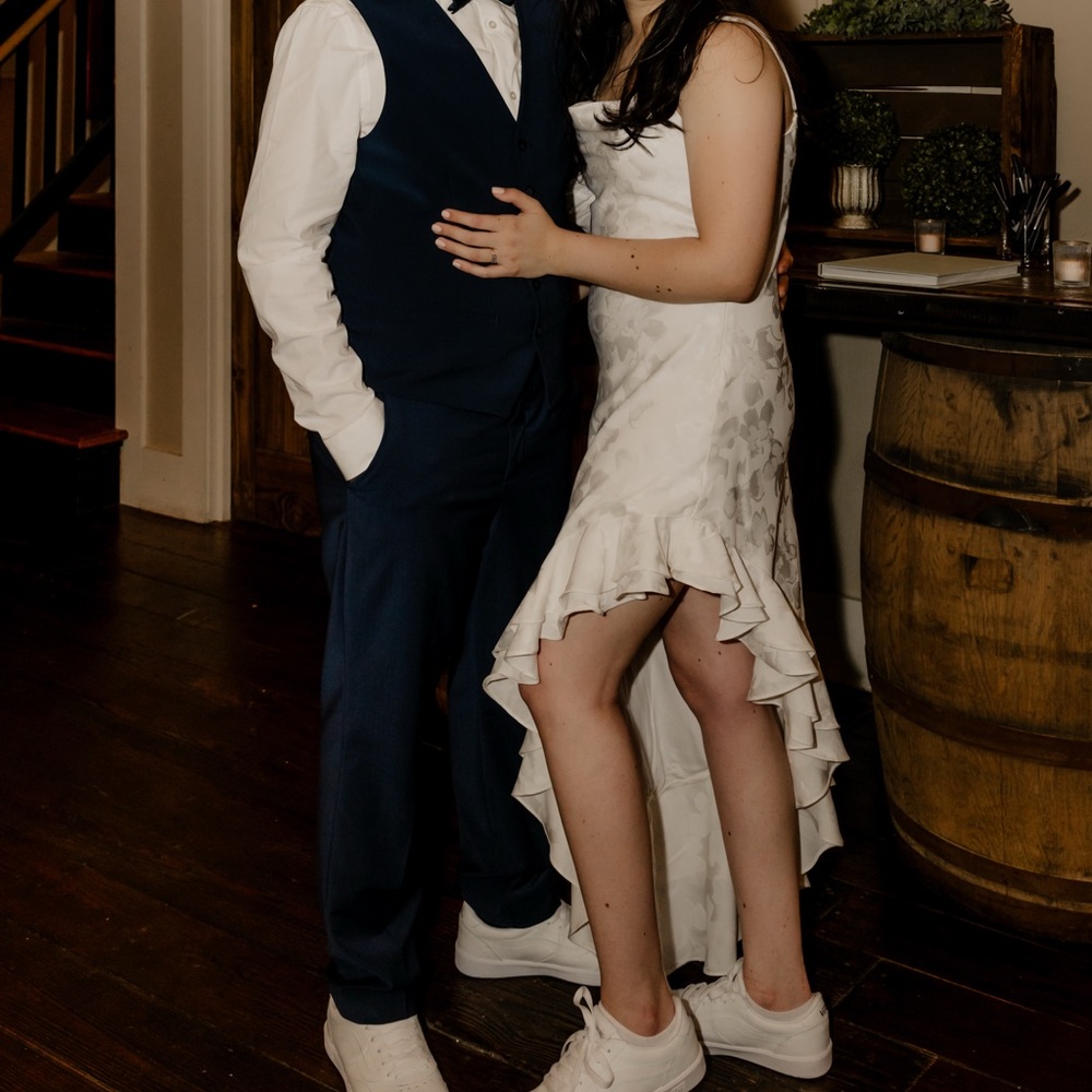 BHLDN White Asymmetrical Dress